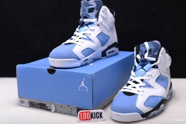 1st Kicks Shoes Jordan 6 CT8529-410 Air UNC 0709